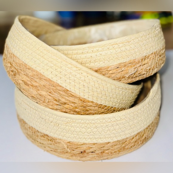 Set of 3 Stackable Storage Baskets - Picture 2 of 12